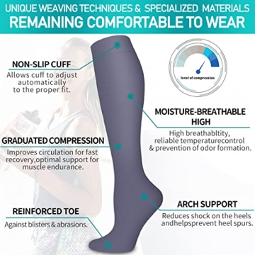 COOLOVER Copper Compression Socks - Support for All Activities