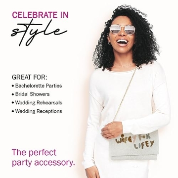 WIFEY FOR LIFEEY Bridal Clutch Perfect for Weddings and Gifts