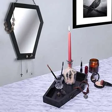 Gothic Coffin Tray Unique Home Decor for Spooky Touch