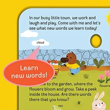 Peek-a-Flap Words Board Book for Kids Ages 1-5