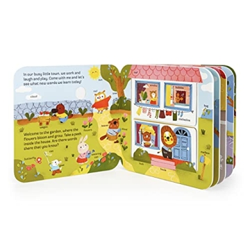 Peek-a-Flap Words Board Book for Kids Ages 1-5