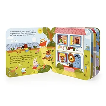 Peek-a-Flap Words Board Book for Kids Ages 1-5