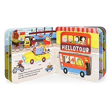 Peek-a-Flap Words Board Book for Kids Ages 1-5