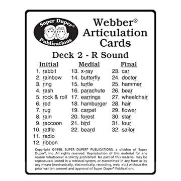 R Sound Fun Deck - Educational Flash Cards for Kids