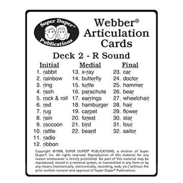 R Sound Fun Deck - Educational Flash Cards for Kids