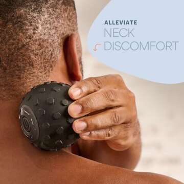 LifePro 4-Speed Vibrating Massage Ball Roller- Revolutionary Lacrosse Ball Deep Tissue Trigger Point Therapy - Massage Ball for Plantar Fasciitis, Yoga Therapy, Mobility, Myofascial Release Ball