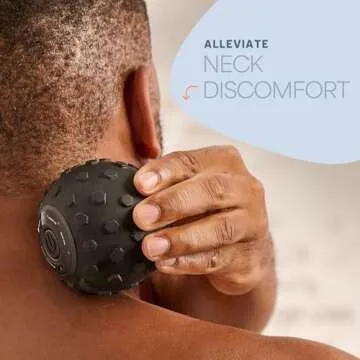 LifePro 4-Speed Vibrating Massage Ball Roller- Revolutionary Lacrosse Ball Deep Tissue Trigger Point Therapy - Massage Ball for Plantar Fasciitis, Yoga Therapy, Mobility, Myofascial Release Ball