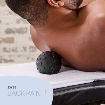 LifePro 4-Speed Vibrating Massage Ball Roller- Revolutionary Lacrosse Ball Deep Tissue Trigger Point Therapy - Massage Ball for Plantar Fasciitis, Yoga Therapy, Mobility, Myofascial Release Ball