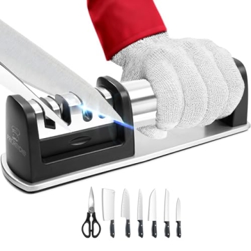 PriorityChef Premium Knife Sharpener for Effortless Cutting