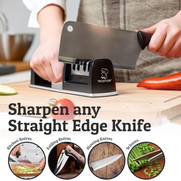 PriorityChef Premium Knife Sharpener for Effortless Cutting