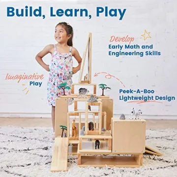 ECR4Kids Hollow Block Set for Kids 18-Piece Creative Toy