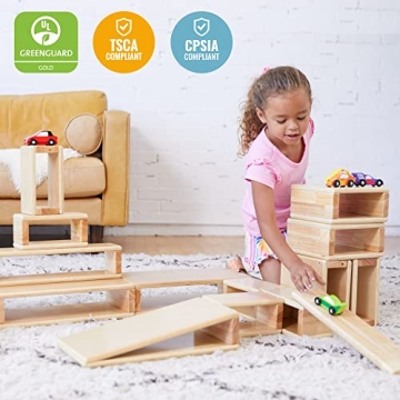 ECR4Kids Hollow Block Set for Kids 18-Piece Creative Toy