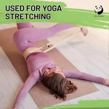 Slim Panda Yoga Strap for Fitness and Stretching