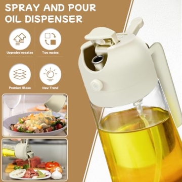 2 in 1 Oil Sprayer and Dispenser Set for Cooking