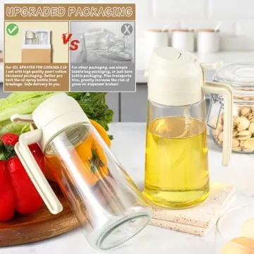 2 in 1 Oil Sprayer and Dispenser Set for Cooking
