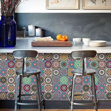 Merouk 25 Pcs Peel and Stick Tile Stickers for Home Decor