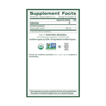 Traditional Medicinals Ginger Tea for Healthy Digestion