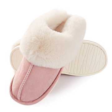 Cozy Donpapa Women's Memory Foam Slippers in Pink