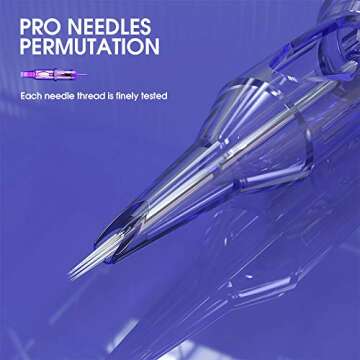 Mast Pro Cartridge Tattoo Needles Disposable 20Pcs of One Box Standard Size Round Liner 1201RL