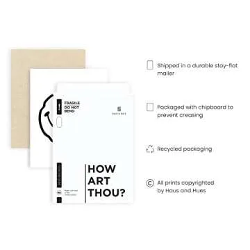 HAUS AND HUES Smiley Face Posters White Wavy Smiley Cool Posters for Room Aesthetic Dope Paintings Edgy Poster Black and White Prints Wall Art Aesthetic, Trendy Wall Art UNFRAMED 12” x 16”