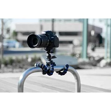 Arkon 11 inch Camera Tripod Mount for Canon Sony Nikon Samsung Cameras, Black/Blue