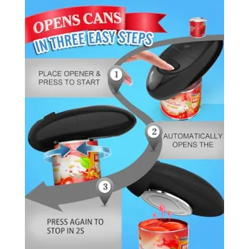 Electric Can Opener - Battery Operated & Easy to Use