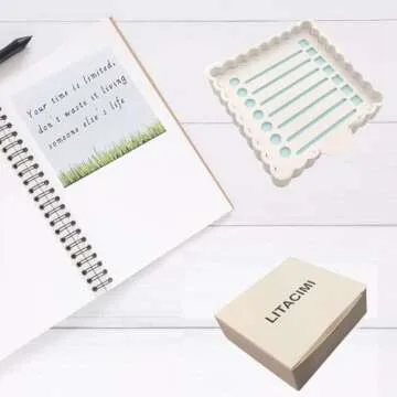 Cute Sticky Notes Holder with Stencil for Organized Spaces
