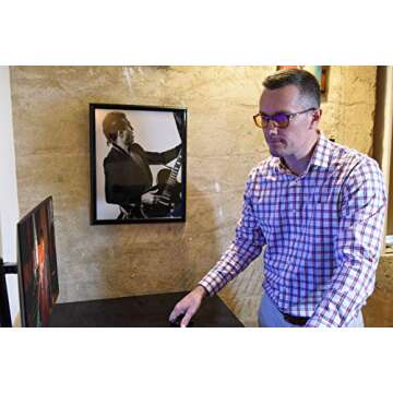 Blue Light Blocking Clip On Glasses - Effective Computer Glasses for Men and Women, Durable Lightweight Design Reduce Eyestrain, Headaches for All Day Screen Time and Gaming Protection (Daytime Lens)