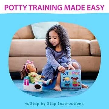 Potty Training with Tot On The Pot, Complete System Includes Parent's Guide, Children's Book, Potty Doll, Toy Potty & Activity Reward Cards, Pediatrician Recommended & Play Based Learning (Andy)