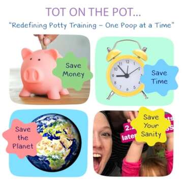 Potty Training with Tot On The Pot, Complete System Includes Parent's Guide, Children's Book, Potty Doll, Toy Potty & Activity Reward Cards, Pediatrician Recommended & Play Based Learning (Andy)