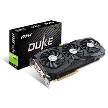MSI Gaming GeForce GTX 1080 Ti 11GB GDRR5X DirectX 12 352-bit VR Ready Graphics Card (GTX 1080 TI Du...