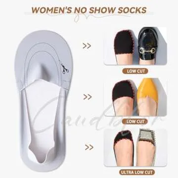 Caudblor Thin No Show Socks Low Cut Liner