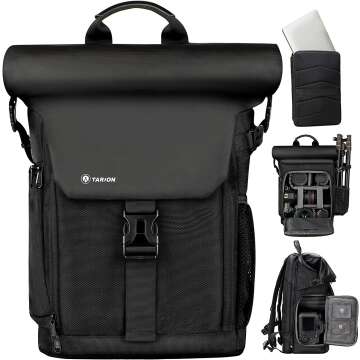 TARION Waterproof Camera Backpack with Laptop Sleeve