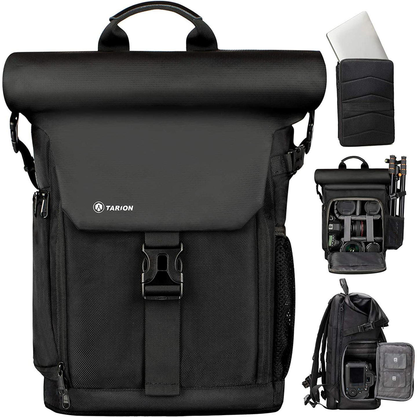 TARION Waterproof Camera Backpack with Laptop Sleeve