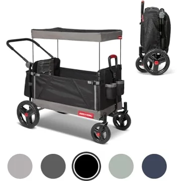 Radio Flyer Stroller Wagon for Kids with Canopy