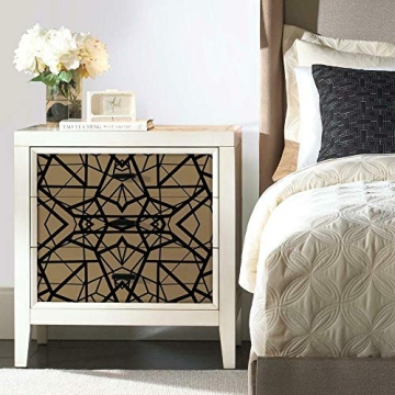 RoomMates Black and Gold Shatter Geometric Wallpaper