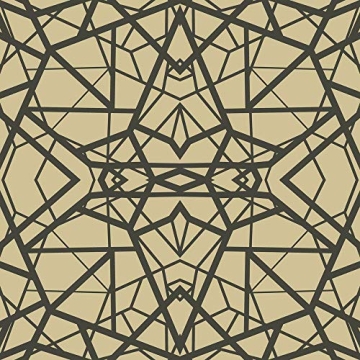 RoomMates Black and Gold Shatter Geometric Wallpaper