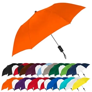 The Spectrum Popular Style 42" Automatic Open Compact Travel Umbrella for Rain, Wind & Sun, Sturdy L...