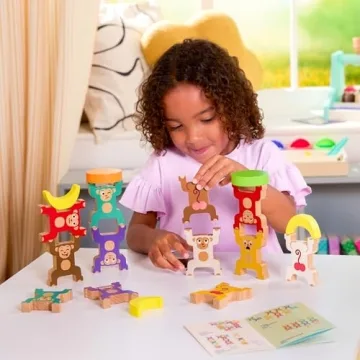 Engaging Wooden Stacking Monkeys for Kids 3 Years