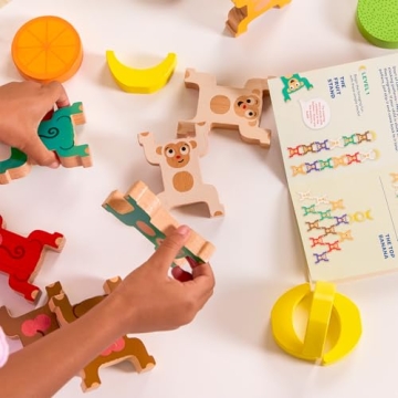 Engaging Wooden Stacking Monkeys for Kids 3 Years