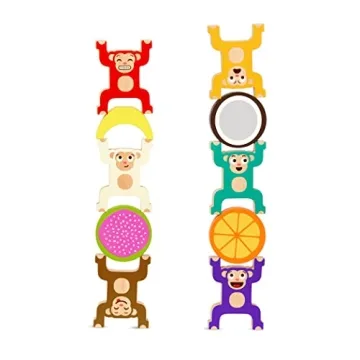 Engaging Wooden Stacking Monkeys for Kids 3 Years