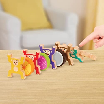 Engaging Wooden Stacking Monkeys for Kids 3 Years