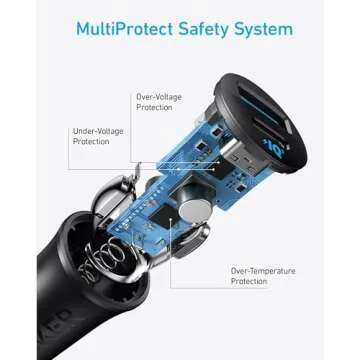 Anker USB-C Car Charger, iPhone 16 Car Charger, 30W 2-Port Type-C Car Adapter, PowerIQ 3.0, for iPhone 16/15/14/13/12 Series, Samsung Galaxy S23/S22/S21 Series, iPad Pro, AirPods, and More