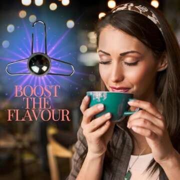 Coffee Alive Extract Chilling Espresso Ice Ball, gift for coffee enthusiasts. Espresso Chiller. Lock...