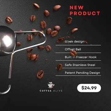 Coffee Alive Extract Chilling Espresso Ice Ball, gift for coffee enthusiasts. Espresso Chiller. Lock in more flavour with frozen stainless steel ball espresso.