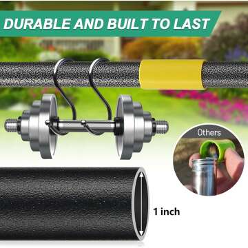 Heavy Duty Lawn Leveling Rake with Adjustable Handle