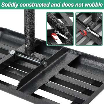 Heavy Duty Lawn Leveling Rake with Adjustable Handle