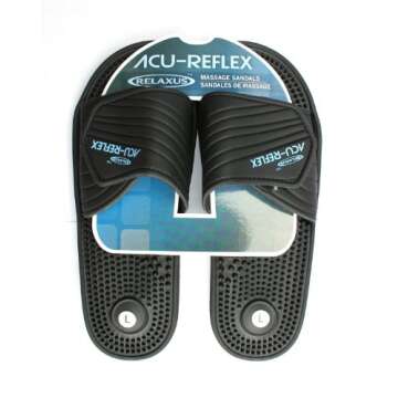 Relaxus Acu-Reflex Massage Sandals | Reflexology Footwear for Pain Relief (XL)