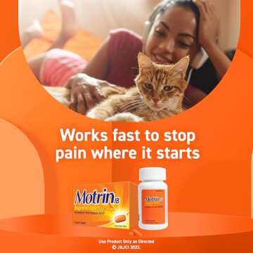 Motrin IB 200mg Tablets for Effective Pain Relief in Travel Packs