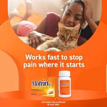 Motrin IB 200mg Tablets for Effective Pain Relief in Travel Packs